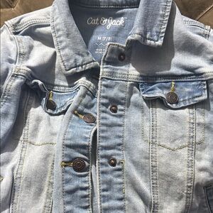 Cat & Jack Light Blue Button-Up Denim Jacket
